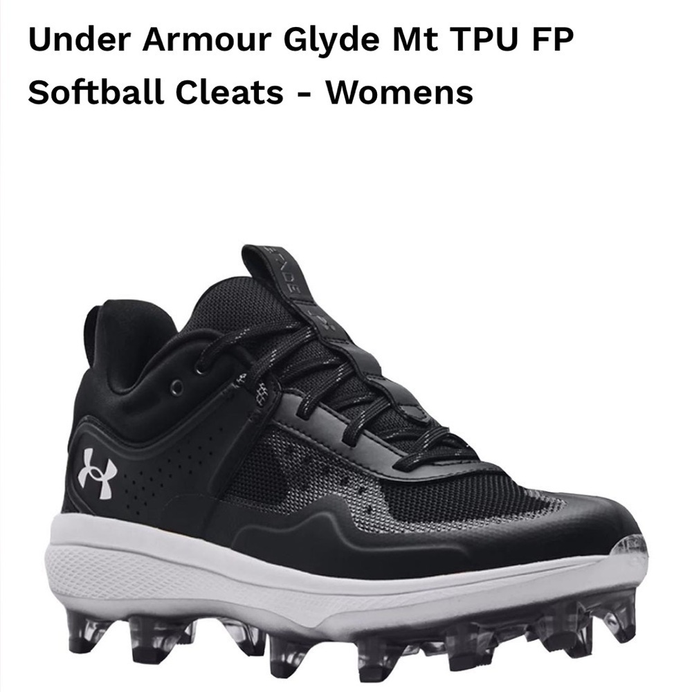 NEW NWOB Under Armour Glyde Mt TPU FP
Softball Cleats Shoes Womens size 10